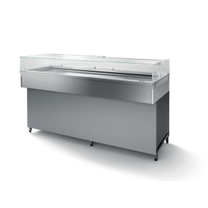 VETRINA TAV.FREDDA DROP-IN L175 P80 RVPC UCB+BAS COMPLETA ZOCCOLO FRONTALE INFERIORE