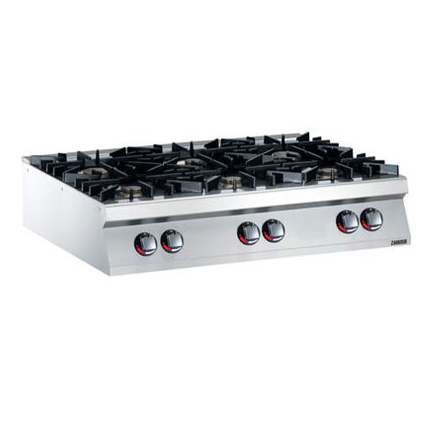 CUCINA GAS TOP 6 FUOCHI (GHISA) 1200 MM