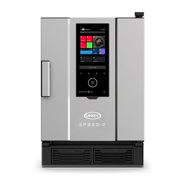 FORNO PROFESSIONALE COMBINATO A COTTURA ACCELERATA 5 TEGLIE GN 2/3